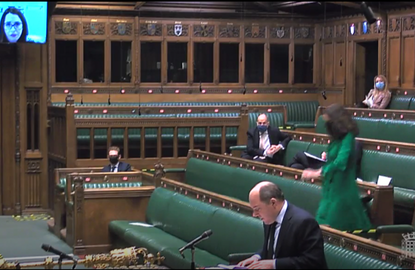 Secretary of State for Defence in the Commons Chamber