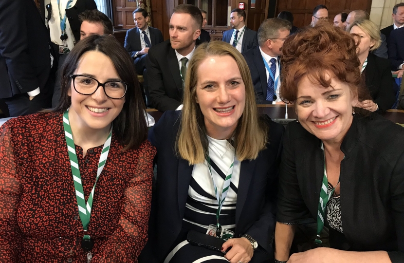 The first ever Welsh Conservative women Members of Parliament. From left to right: Fay Jones MP, Virginia Crosbie MP and Sarah Atherton MP