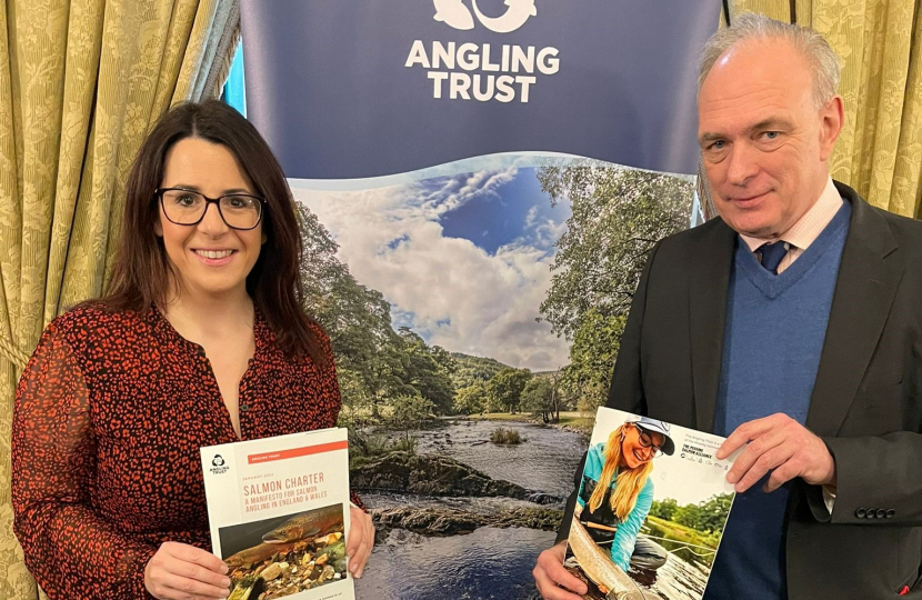 Fay supports The Angling Trust to increase salmon populations in the rivers