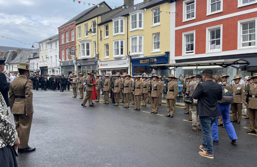 Gurkha Parade in Brecon