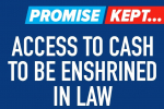 Access to cash to be enshrined in law